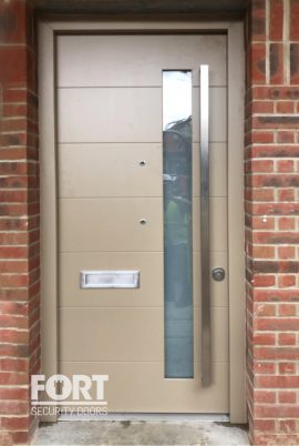 00005-Single-beige-FS-Security-Door-with-glass-fsdoors-co-uk