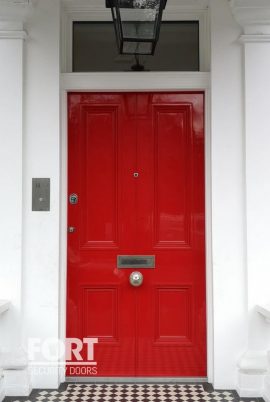 00007-Single-Red-FS-Security-Door-with-gloss-fsdoors-co-uk