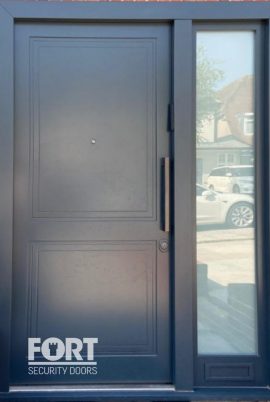 00015-Grey-FS-Security-Door-with-Glass-Side-Panel-fsdoors-co-uk