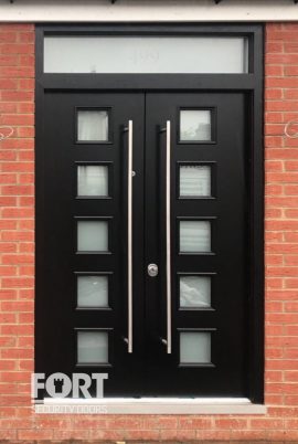 00021-Black-FS-Security-with-8-Glass-Panels-and-Glass-Transom-fsdoors-co-uk